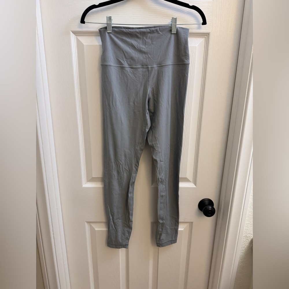 Lululemon Athletica Ribbed Align blue Gray Leggings
